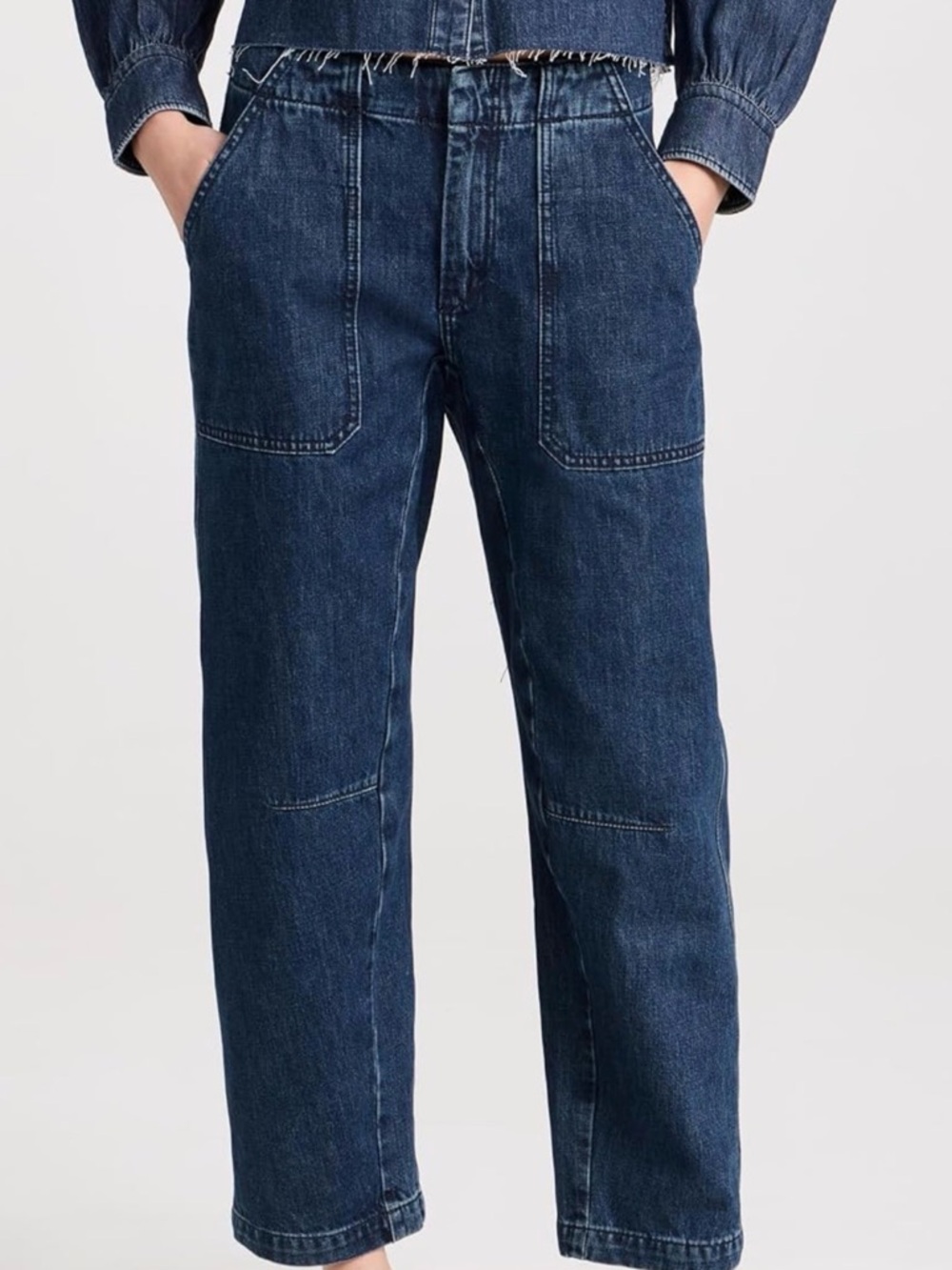 rag & bone Dark Blue Boyfriend Jeans